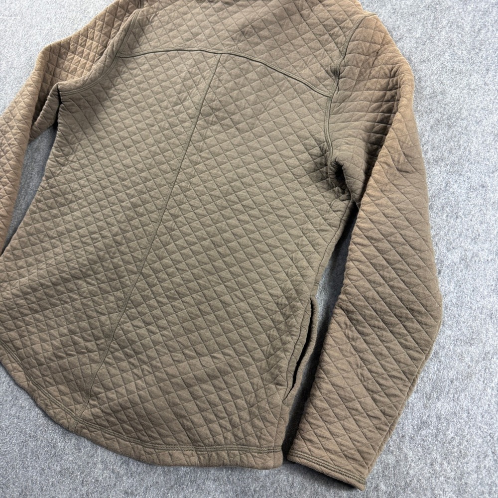 Duluth Trading Co Women Size L Brown Quilted Snap Neck Pullover Sweatshirt * - Picture 14 of 16